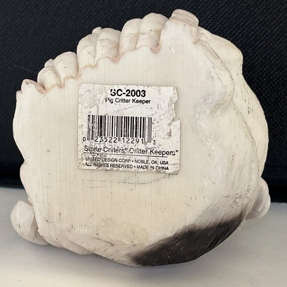 Stone Critters Critter Keeper Trinket Box Mother Pig and Piglets Resin Figurine - Picture 5 of 12